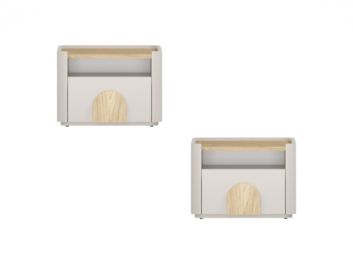 Lot de 2 tables de chevet 1 tiroir ENYRA