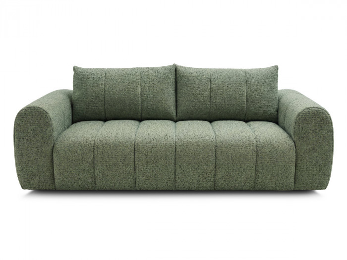 Canapé droit fixe 3 places NESTY tissu chiné