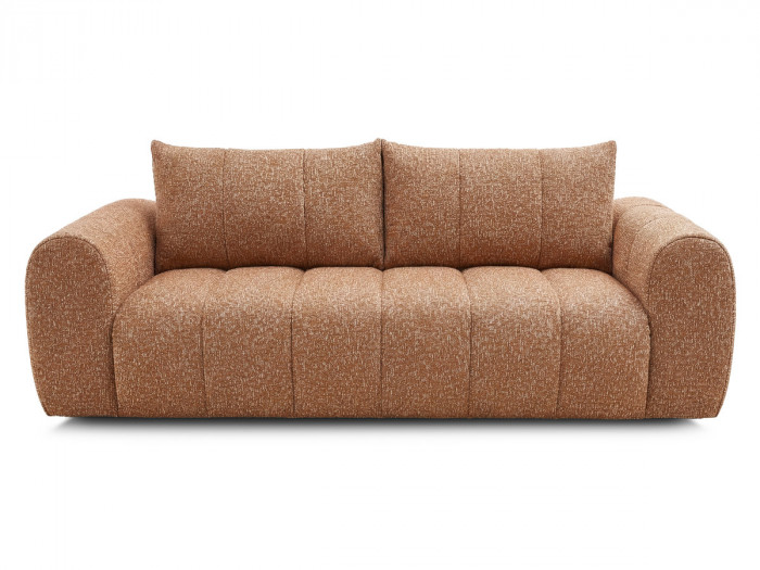 Canapé droit fixe 3 places NESTY tissu chiné