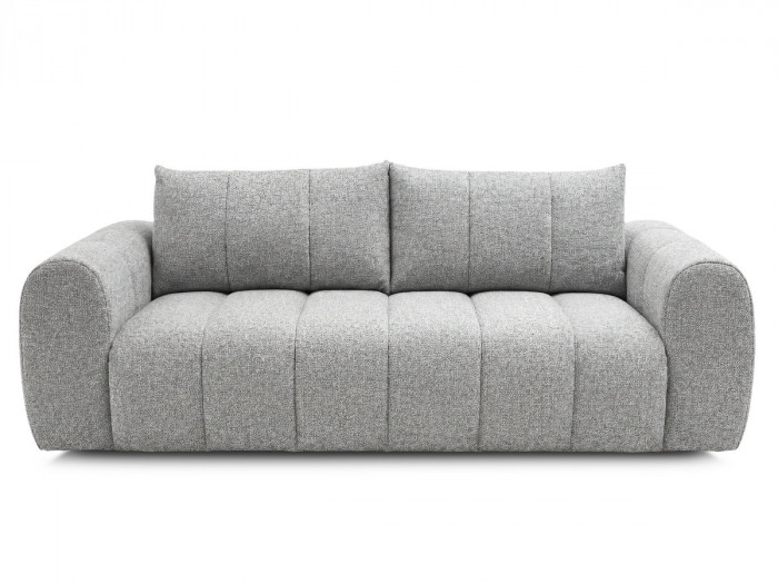 Canapé droit fixe 3 places NESTY tissu chiné