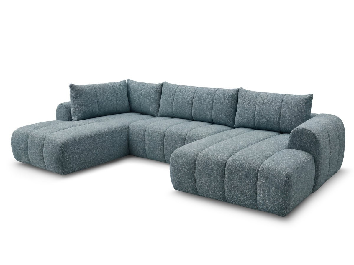 Canapé panoramique fixe NESTY tissu chiné