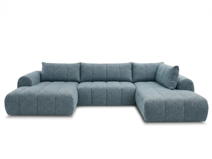 Canapé panoramique fixe NESTY tissu chiné