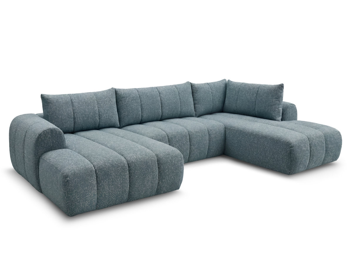 Canapé panoramique fixe NESTY tissu chiné