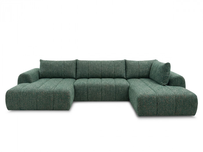 Canapé panoramique fixe NESTY tissu chiné