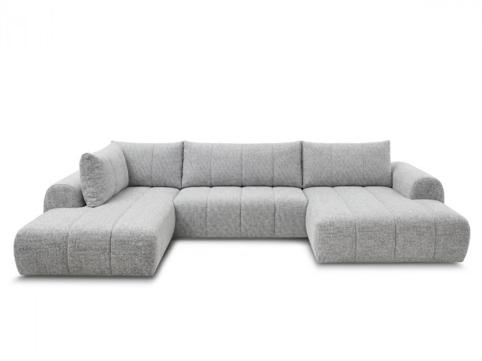 Canapé panoramique fixe NESTY tissu chiné