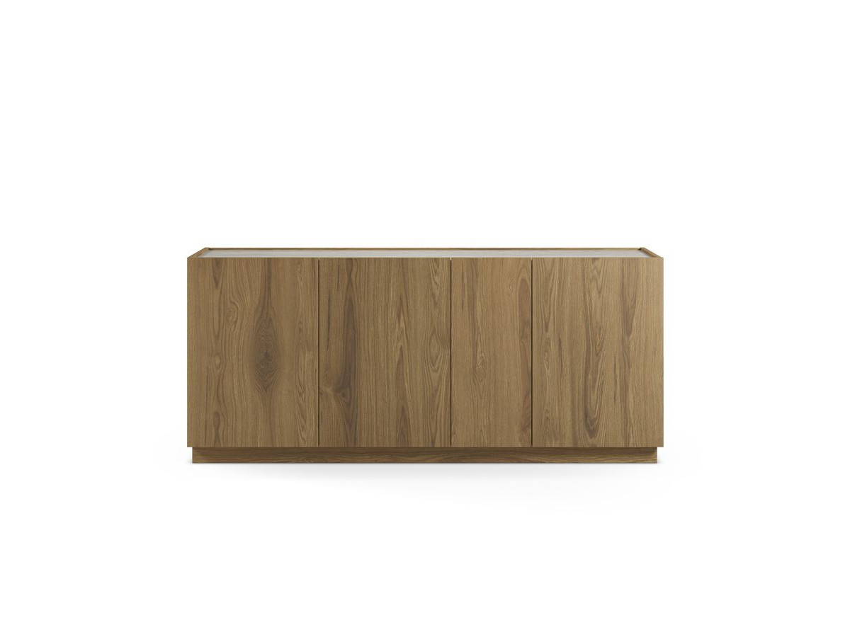 MARION set met dressoir 180 cm + tv-meubel 160 cm in eiken- en travertijnlook