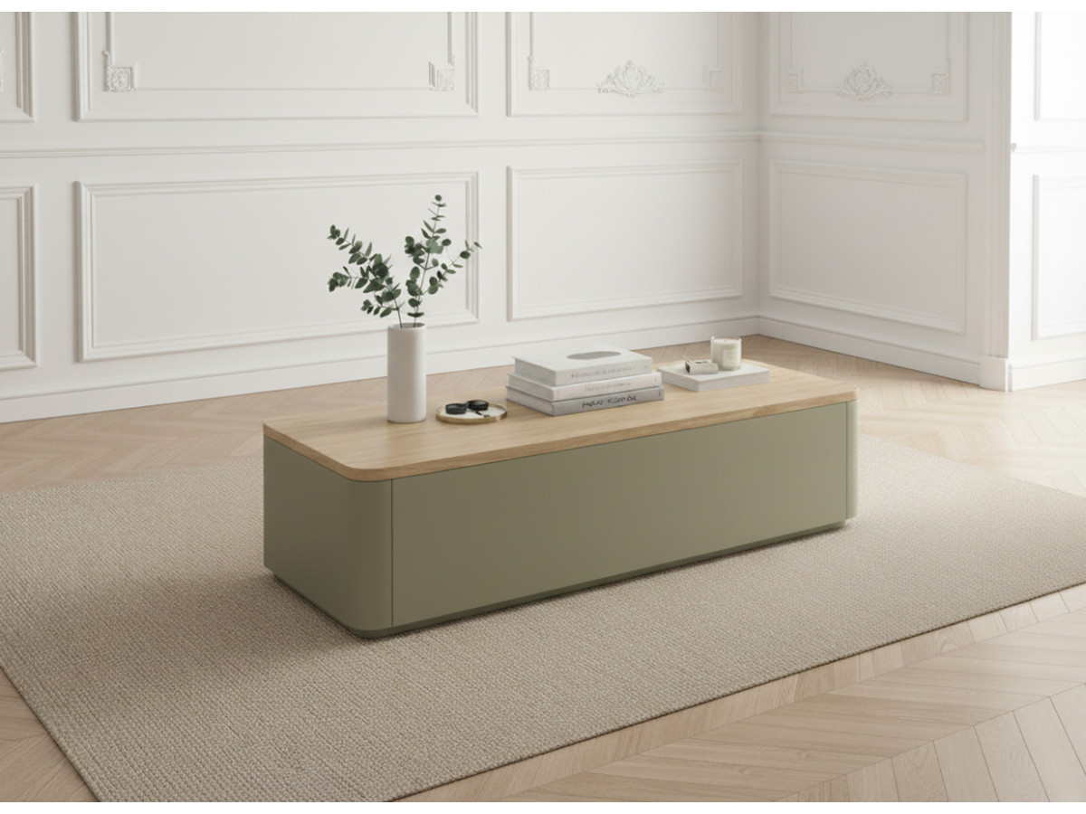 Ensemble ANYRA avec buffet 200 cm + meuble TV 200 cm + table basse avec tiroirs
