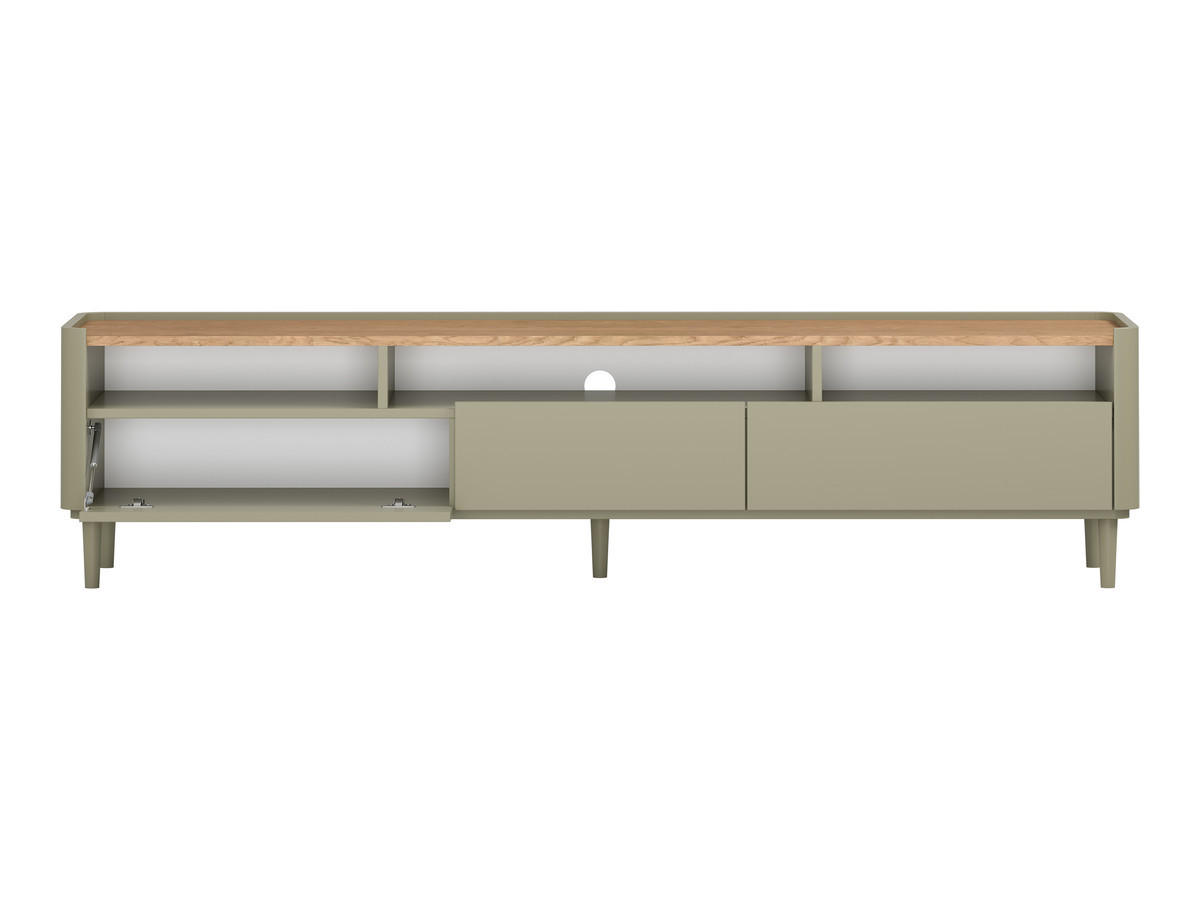 Ensemble ANYRA avec buffet 200 cm + meuble TV 200 cm + table basse avec tiroirs pieds en bois massif