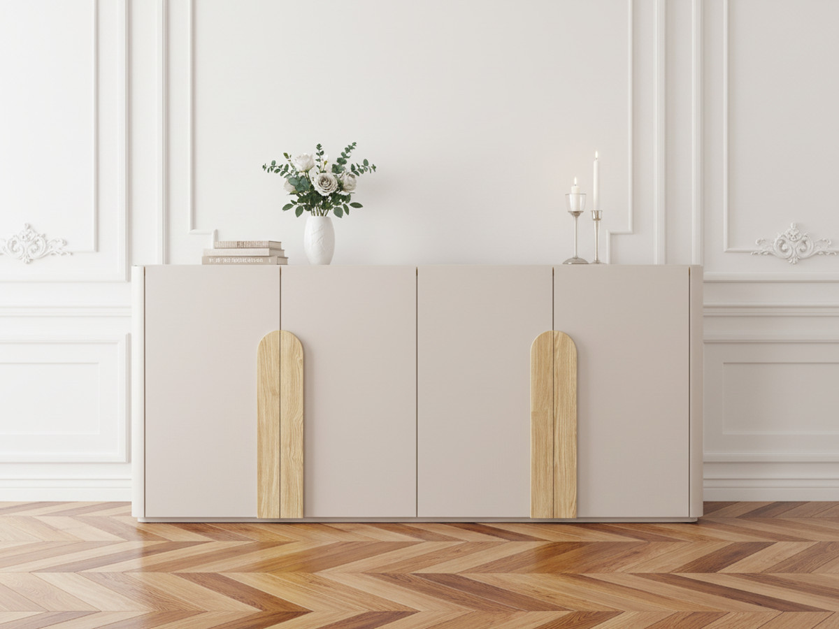 Ensemble ENYRA avec buffet 200 cm + meuble TV 2 tiroirs 200 cm