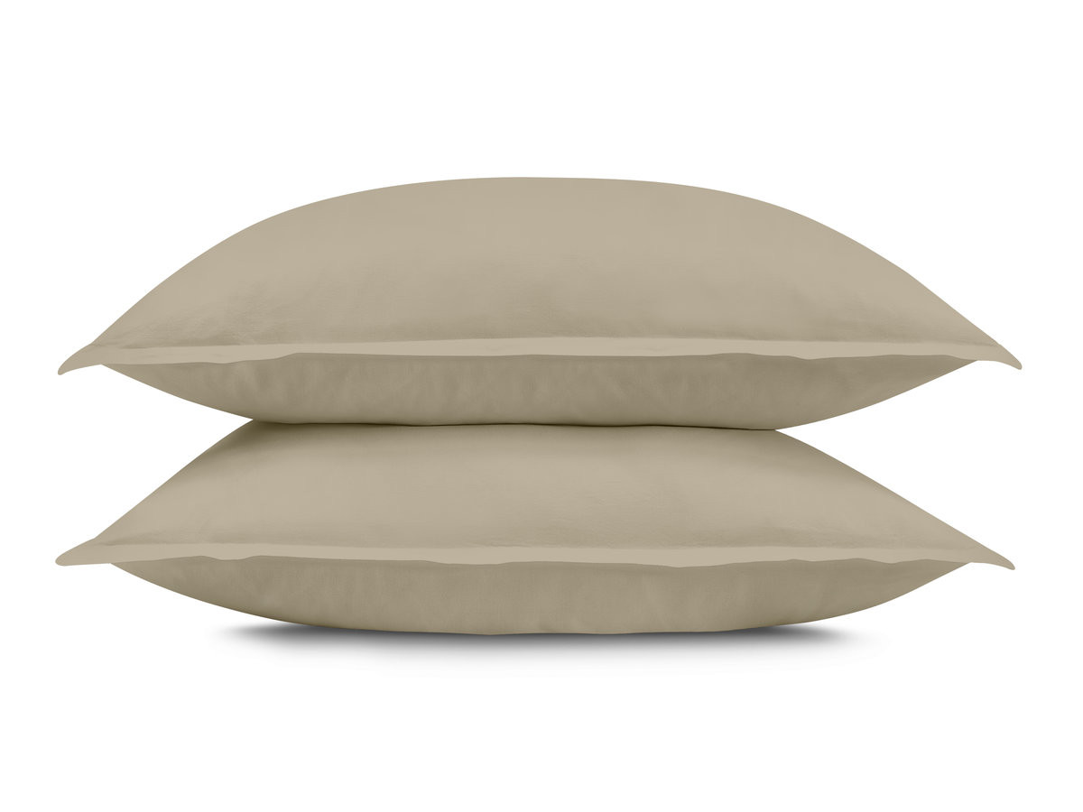 nemesis beddengoedset van gewassen satijn gekleurd beige