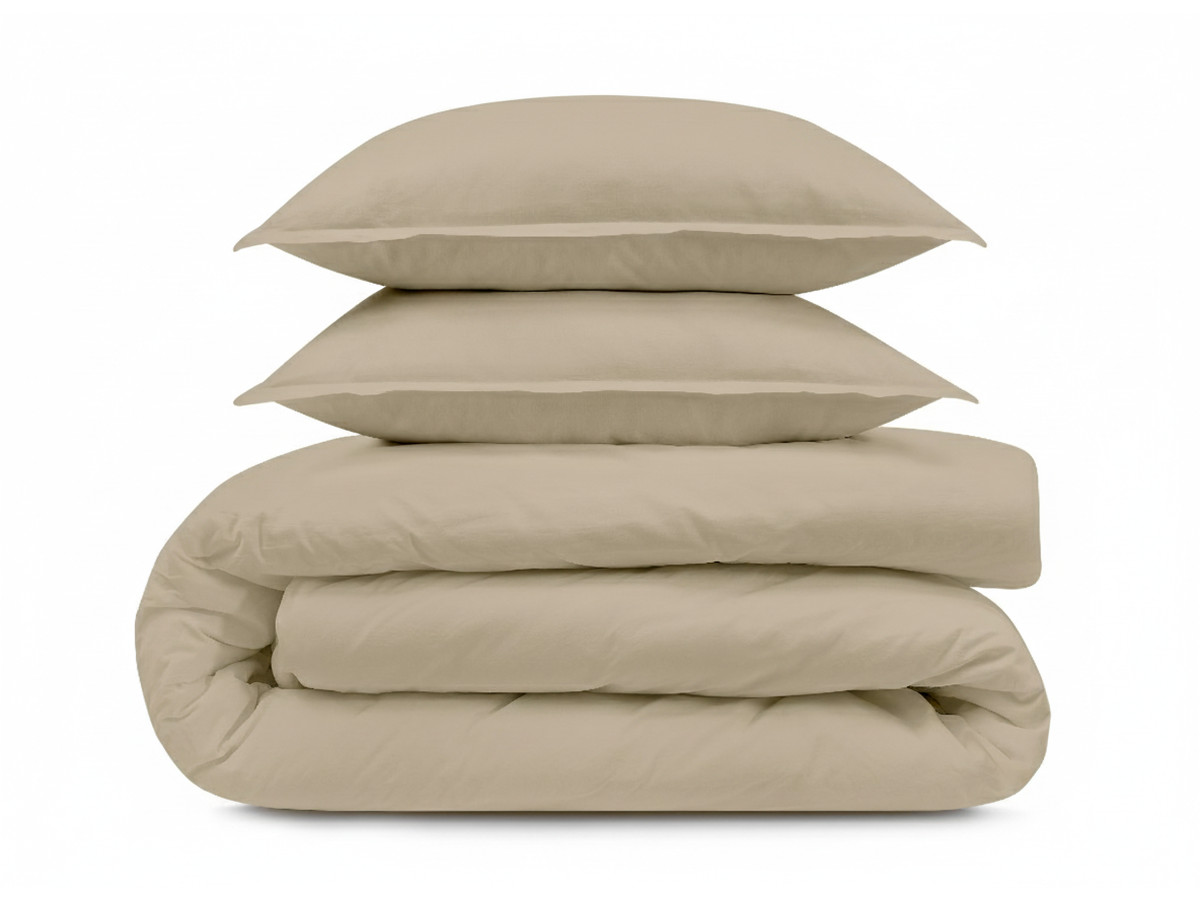 Parure en satin lavé NEMESIS beige