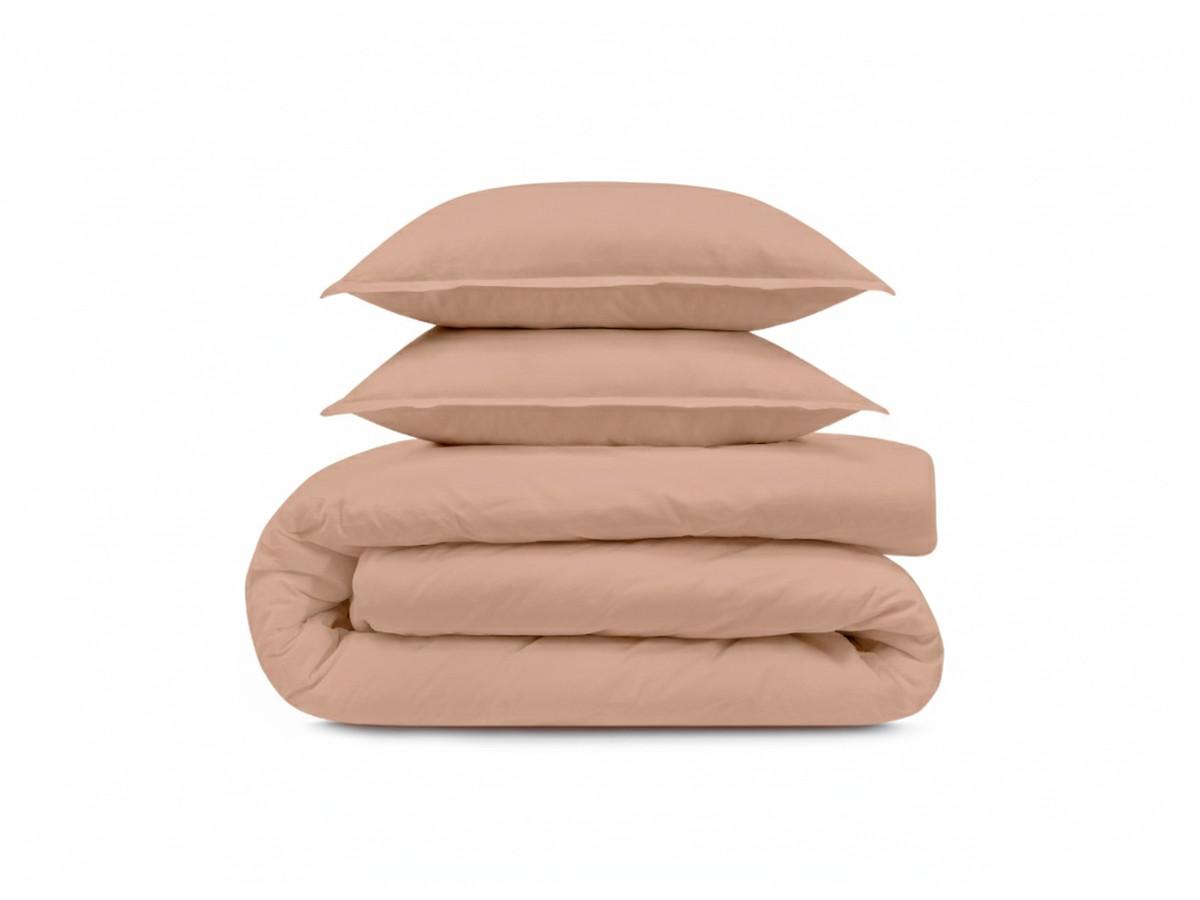 Parure en satin lavé NEMESIS rose 220x240 +