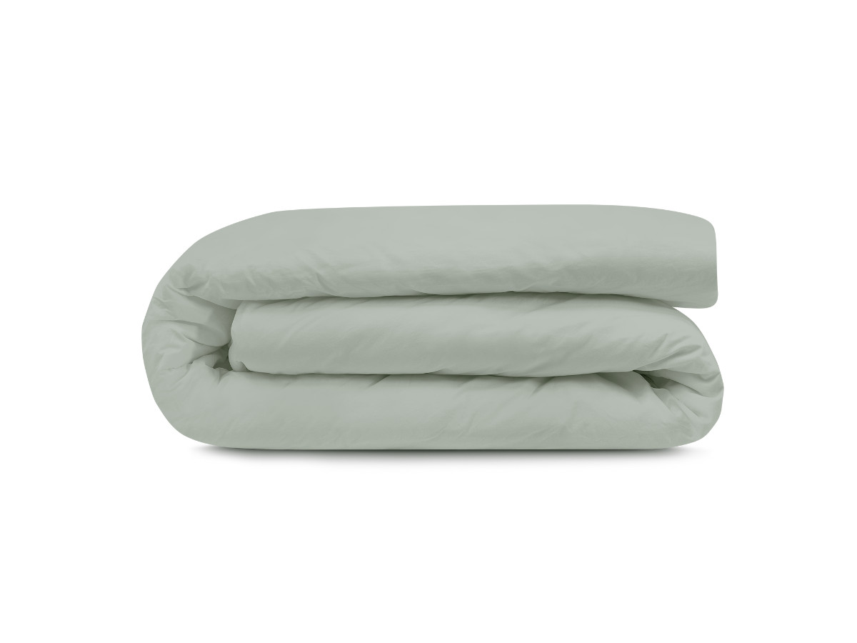 Parure en satin lavé NEMESIS vert clair 220x240 + — vue 4