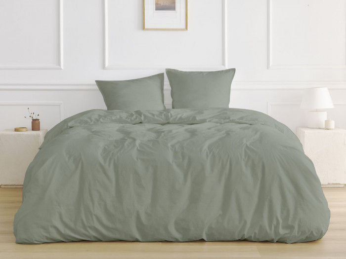 Parure en coton ARTEMIS avec une housse de couette, 2 taies d'oreiller et un drap housse