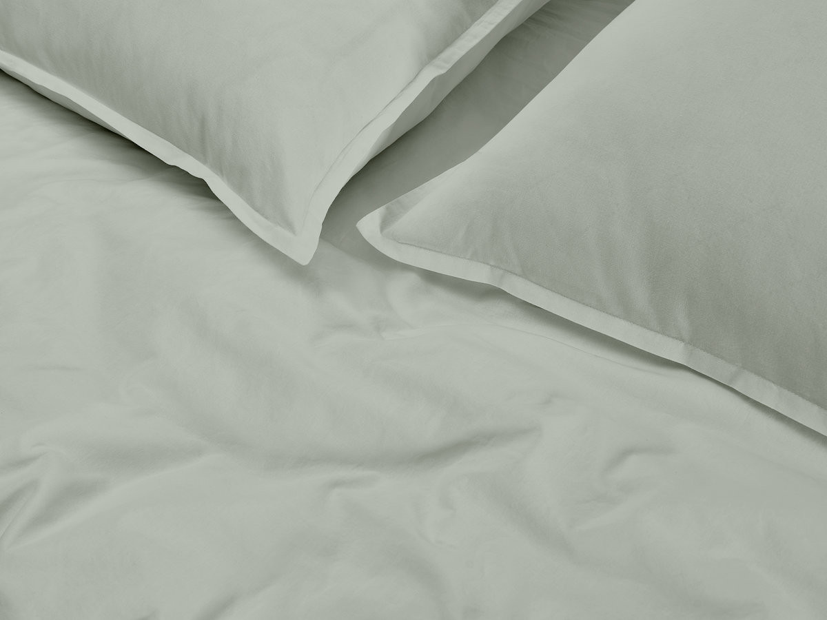 Parure en satin lavé NEMESIS vert clair 220x240 + — vue 6