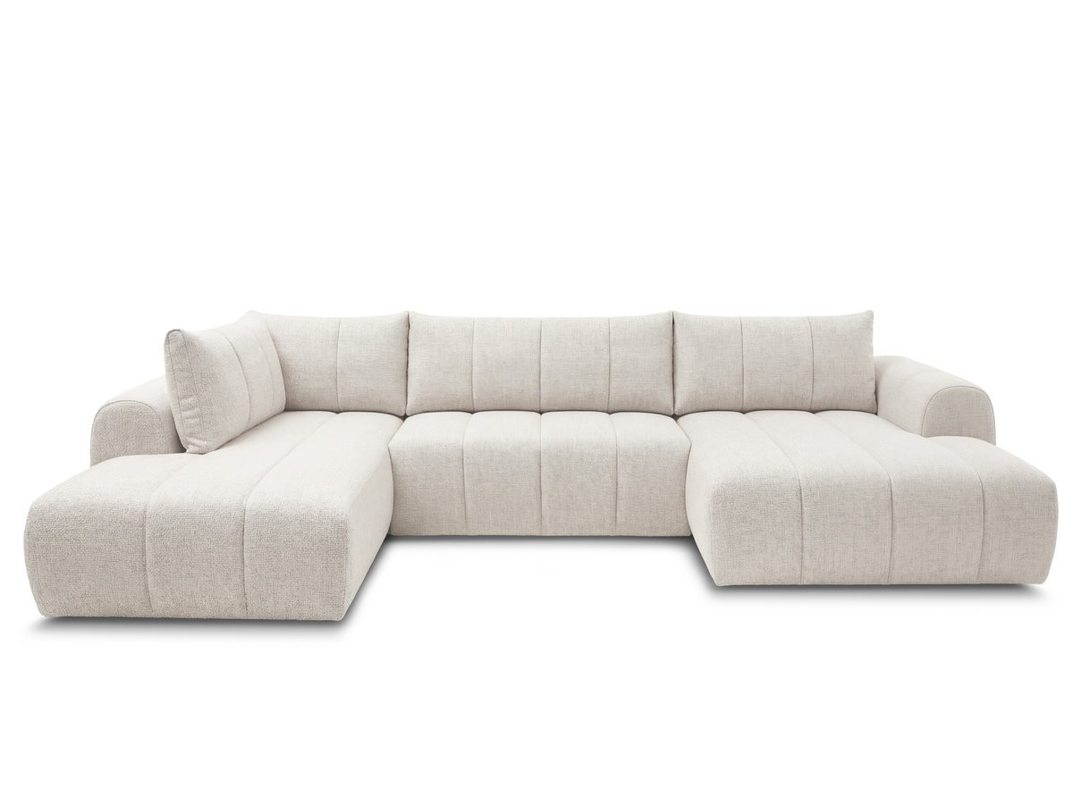 NESTY vaste panoramabank in gemêleerde stof