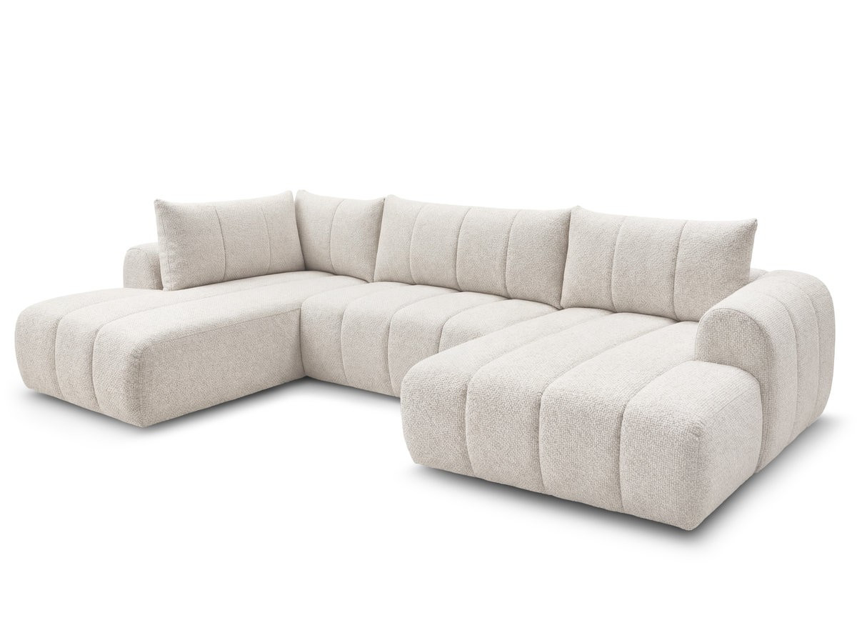 NESTY vaste panoramabank in gemêleerde stof