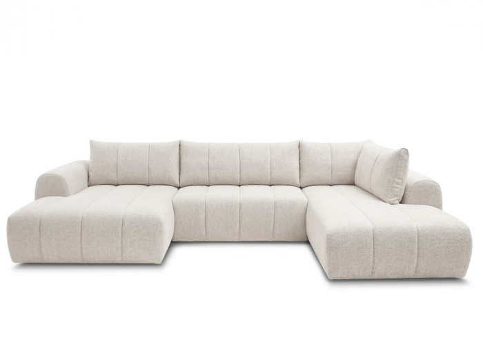 Canapé panoramique fixe NESTY tissu chiné