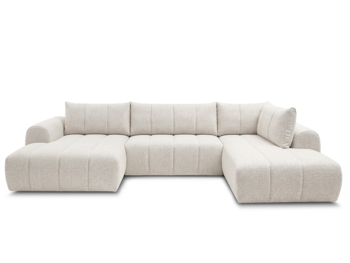 NESTY vaste panoramabank in gemêleerde stof