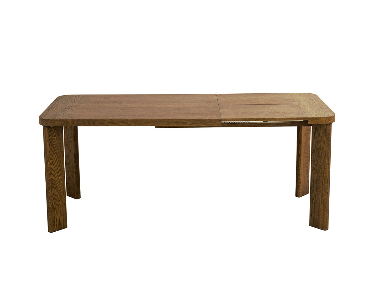 Table à manger extensible 150 à 210 cm LUMINY placage chêne massif