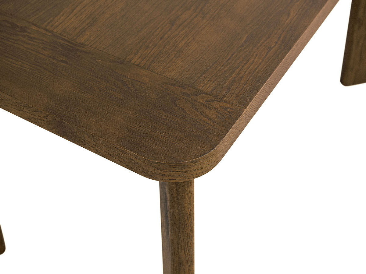Table à manger extensible 150 à 210 cm LUMINY placage chêne massif