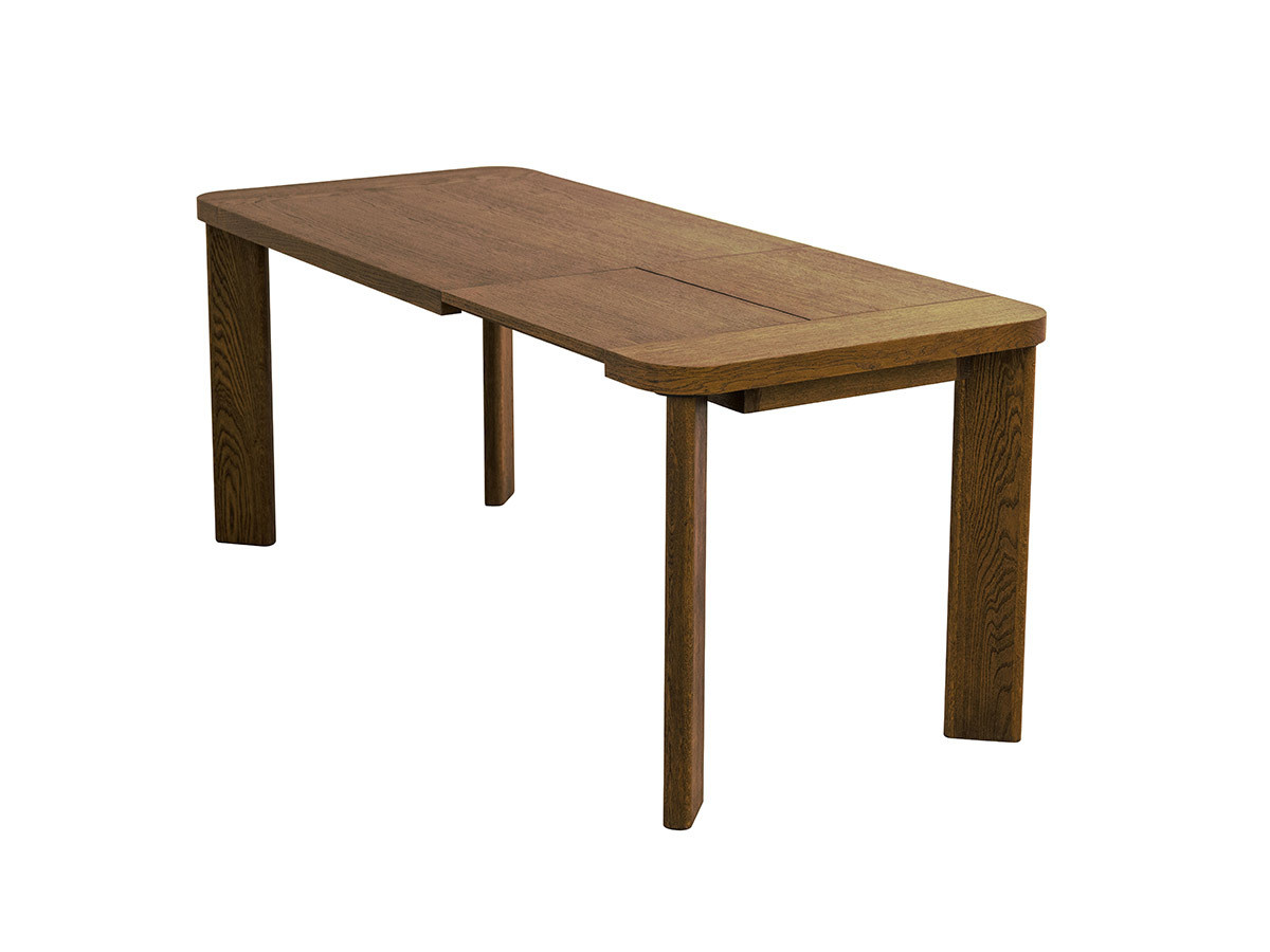 Table à manger extensible 150 à 210 cm LUMINY placage chêne massif
