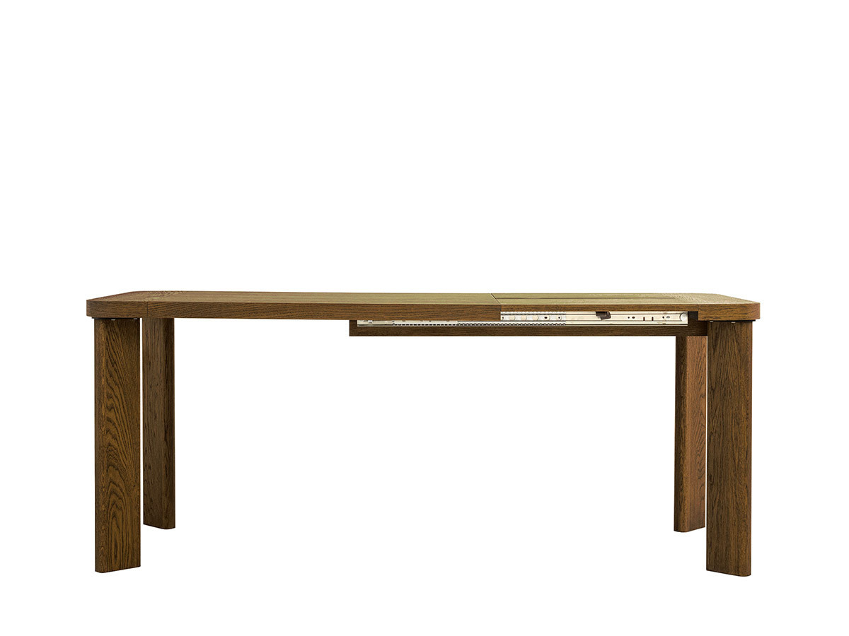 Table à manger extensible 150 à 210 cm LUMINY placage chêne massif