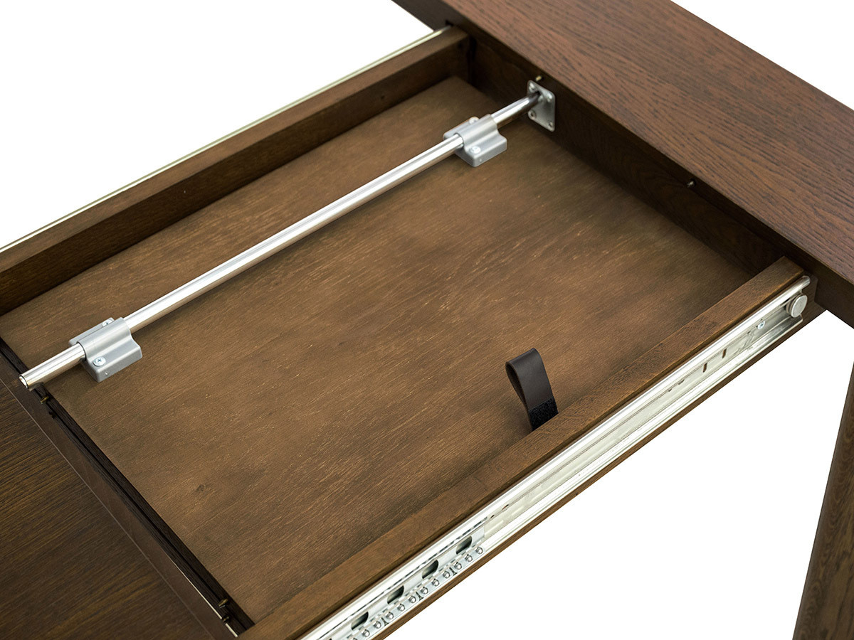 Table à manger extensible 150 à 210 cm LUMINY placage chêne massif