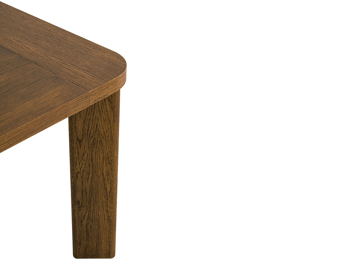 Table à manger extensible 150 à 210 cm LUMINY placage chêne massif