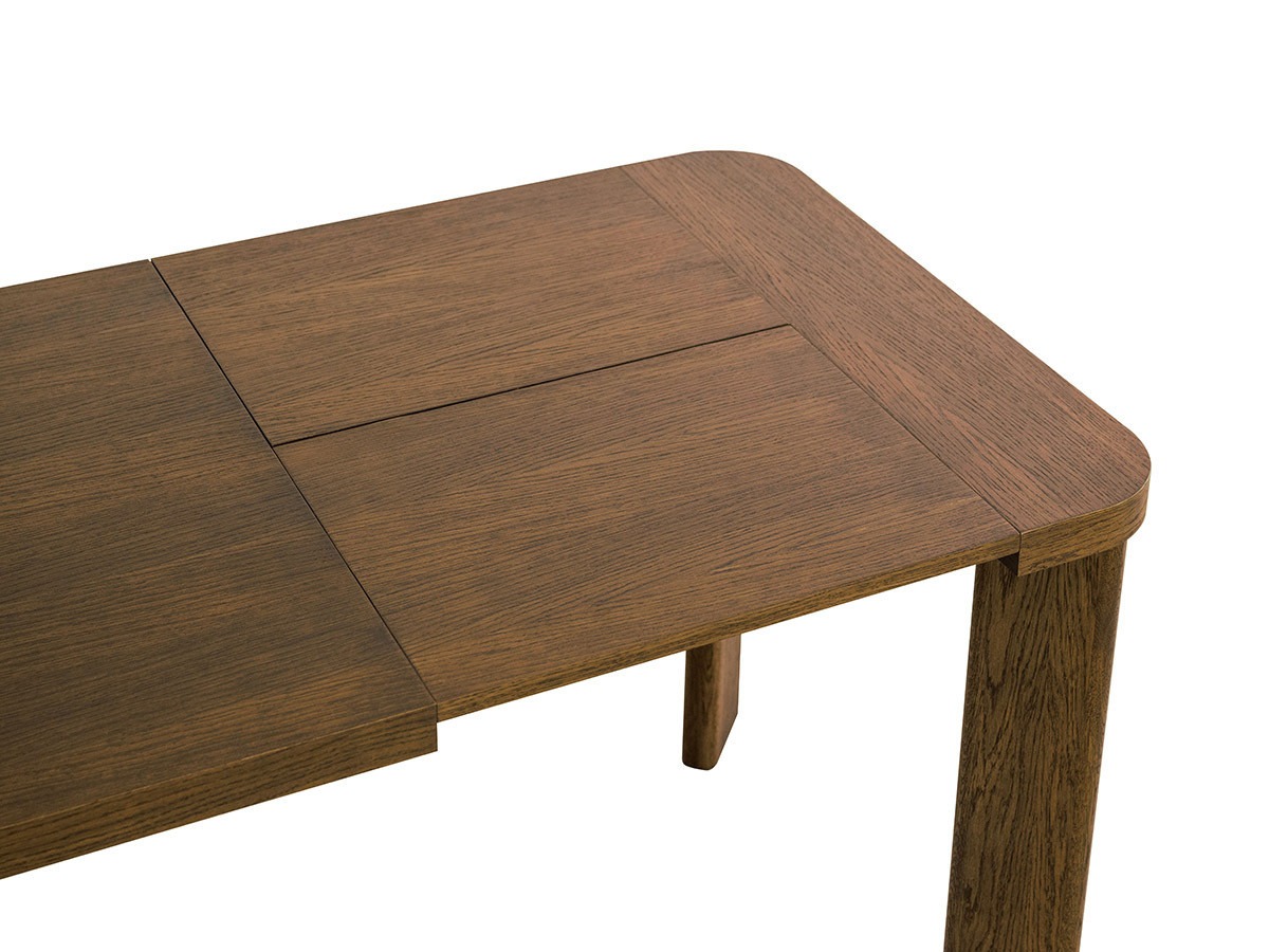 Table à manger extensible 150 à 210 cm LUMINY placage chêne massif