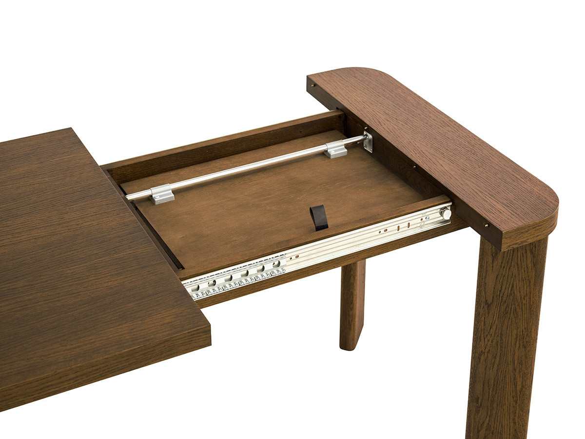 Table à manger extensible 150 à 210 cm LUMINY placage chêne massif