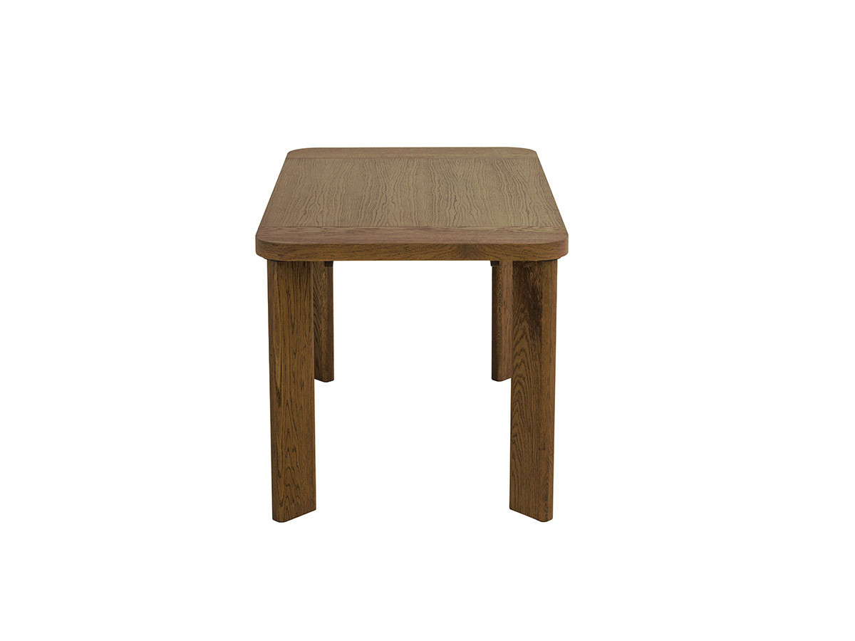 Table à manger extensible 150 à 210 cm LUMINY placage chêne massif