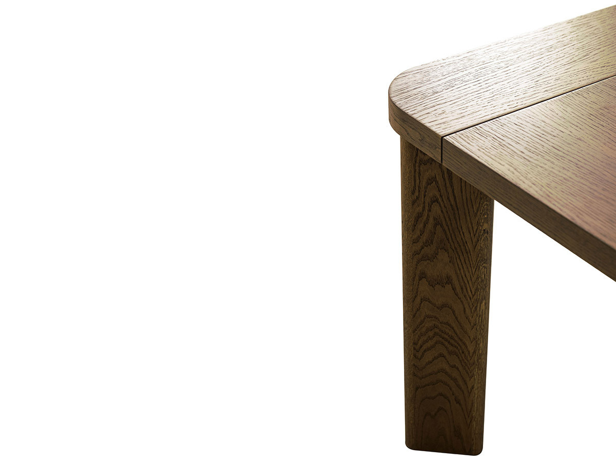 Table à manger extensible 150 à 210 cm LUMINY placage chêne massif