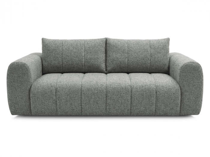 Canapé droit fixe 3 places NESTY tissu chiné