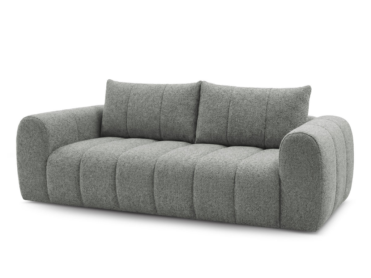 Canapé droit fixe 3 places NESTY tissu chiné