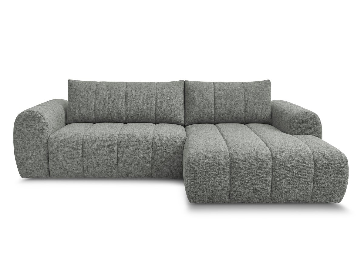 Canapé d'angle NESTY chiné gris foncé — vue 3