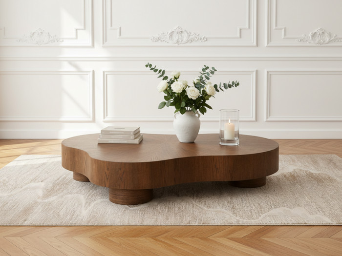 Table Basse Nuage Lumineuse LED 16 Couleurs - Design Moderne, Pieds Arrondis, Pour Salon Ou Chambre Enfant