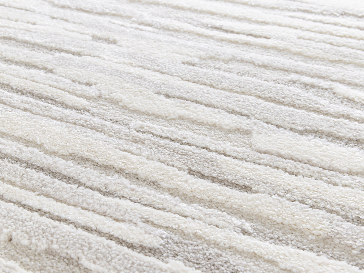 Tapis poil court RYKEN motif abstrait beige — vue 6