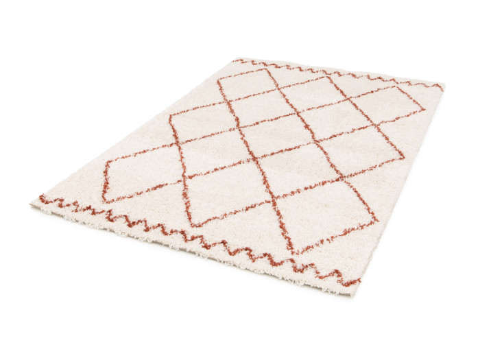 Tapis poils longs SIMON motifs graphiques