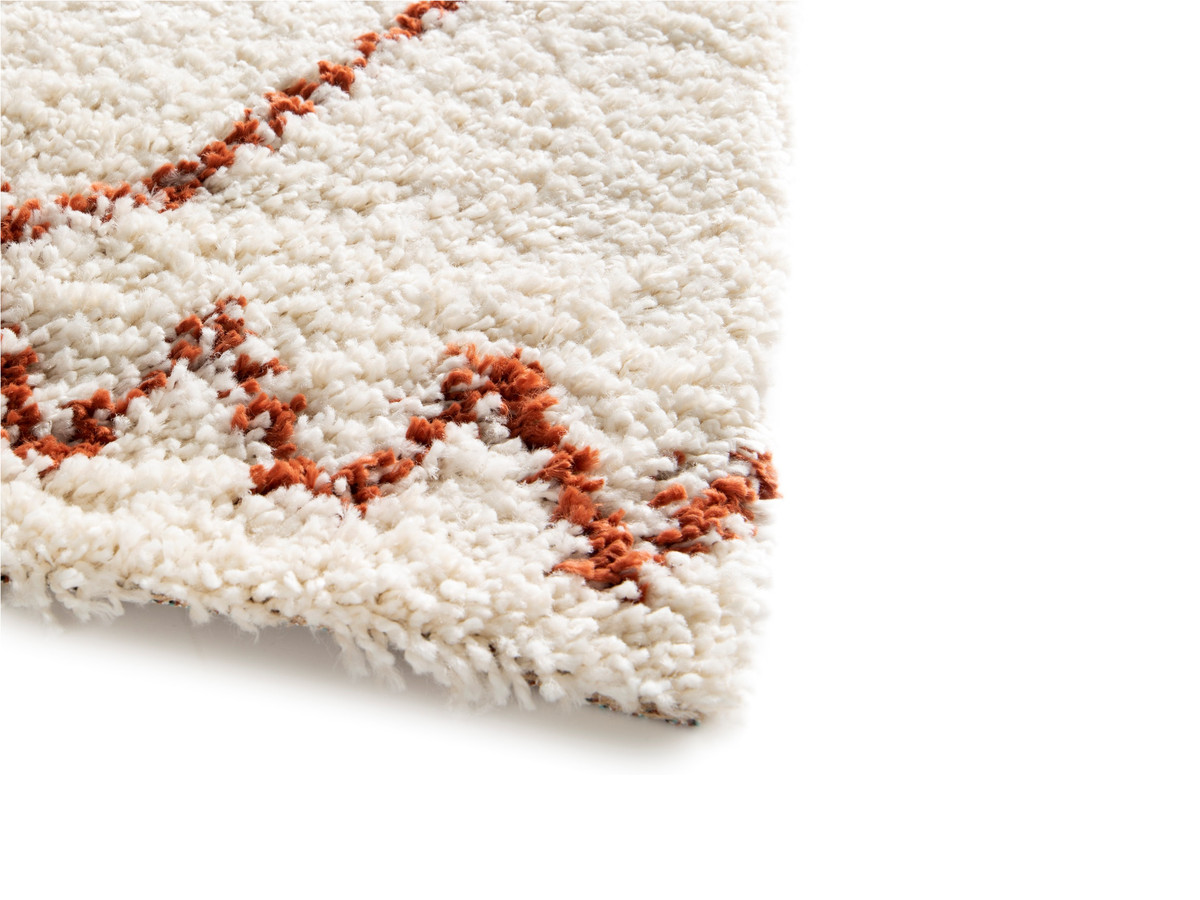 Tapis poils longs SIMON motifs graphiques