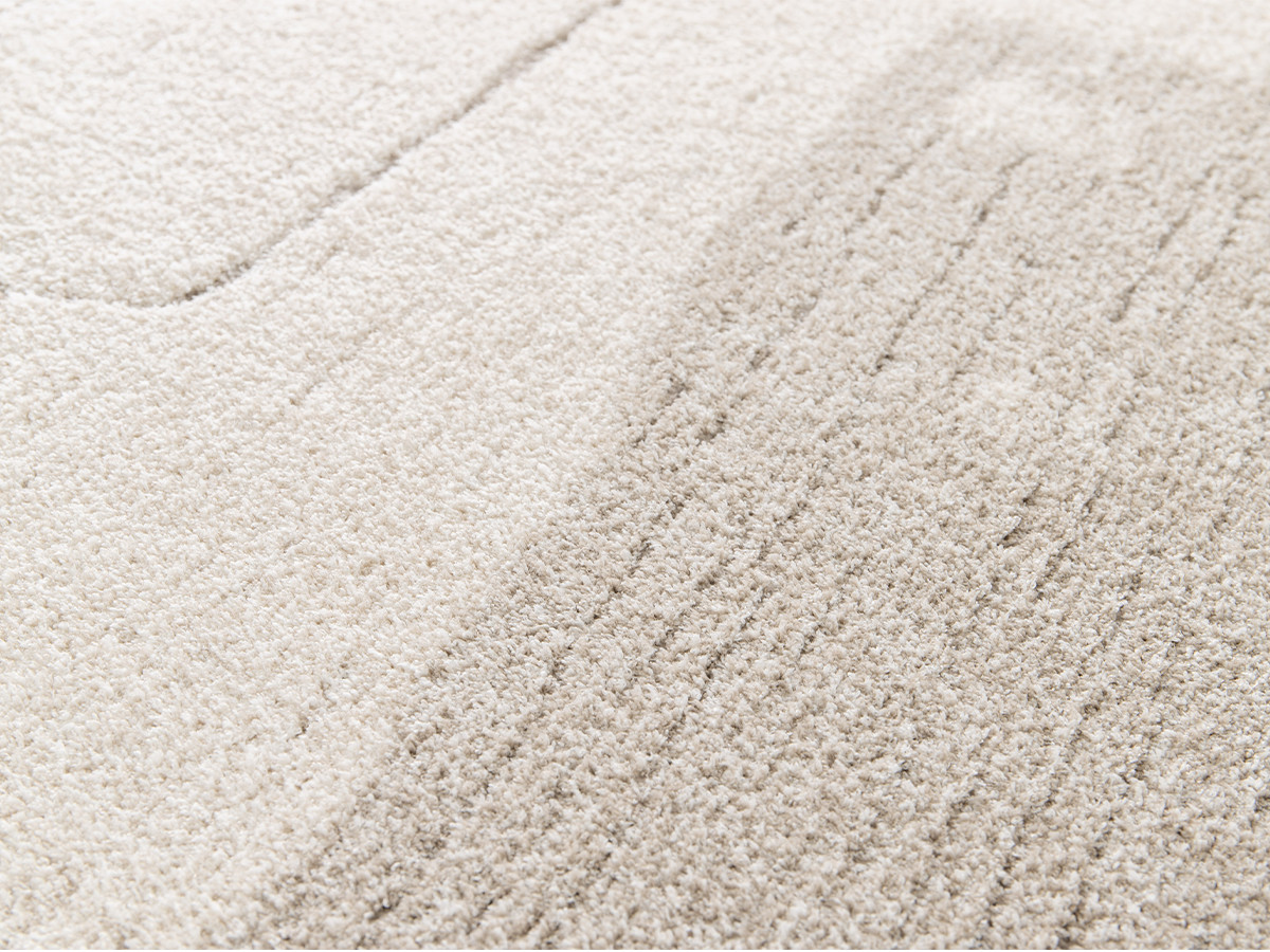 Tapis poil court EKKO motif abstrait gris clair — vue 5