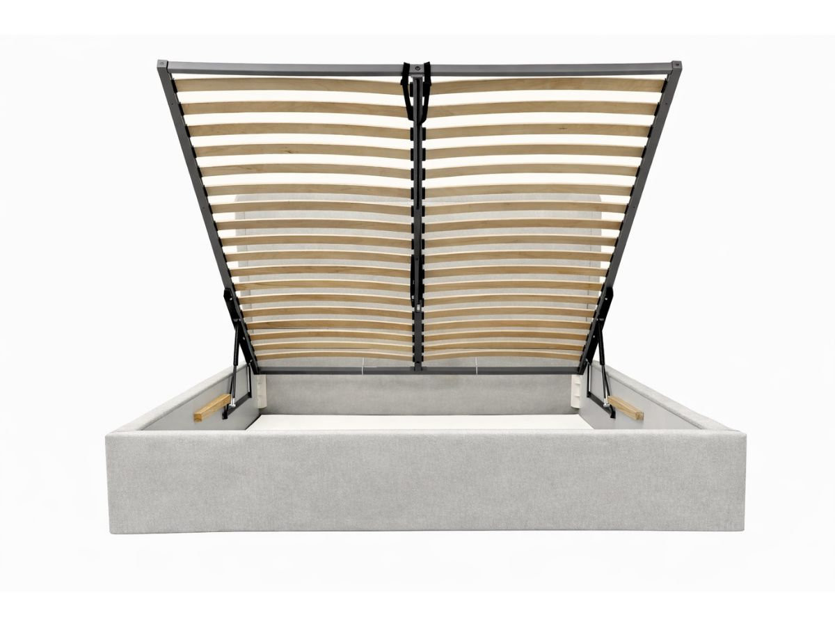 MARA opbergbed in gestructureerde stof