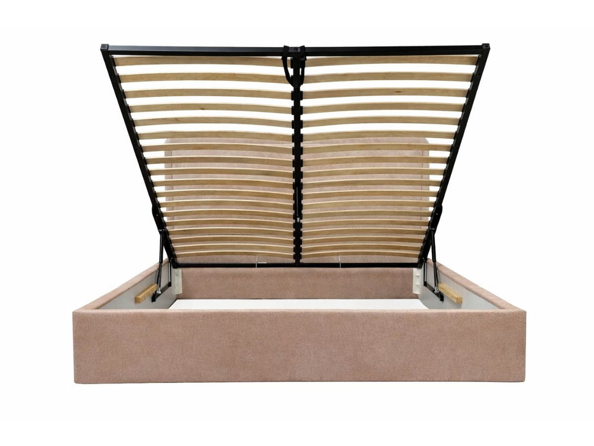 MARA opbergbed in gestructureerde stof