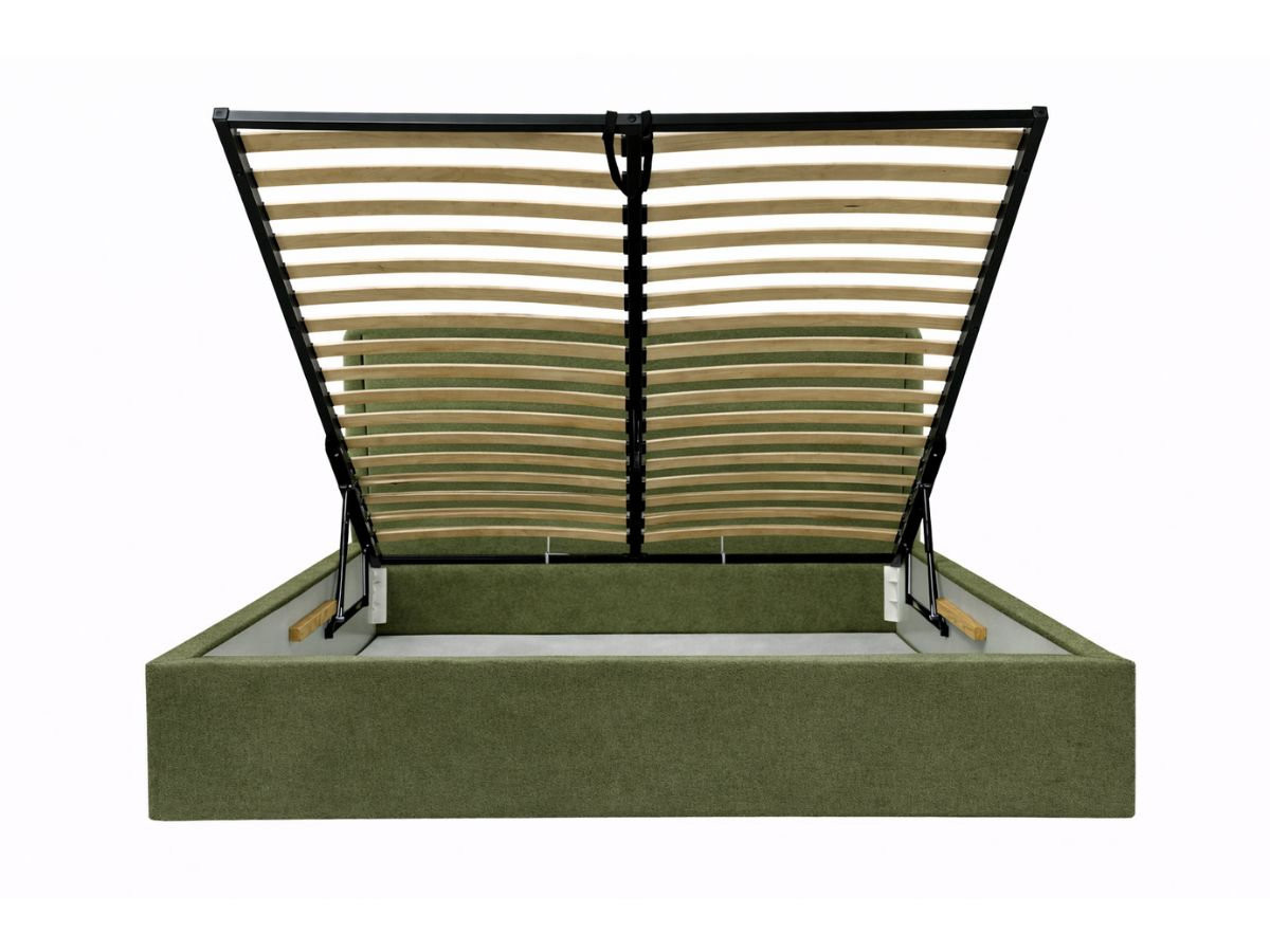 MARA opbergbed in gestructureerde stof