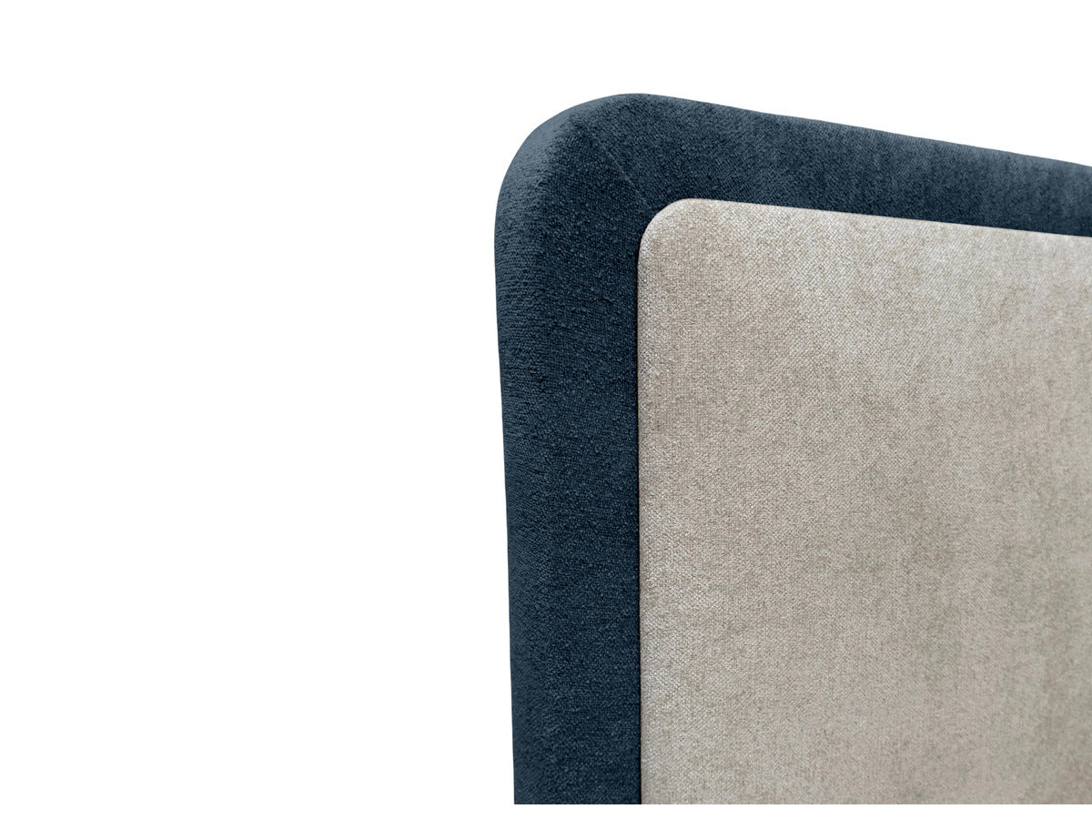 MARA opbergbed in tweekleurige, gestructureerde stof