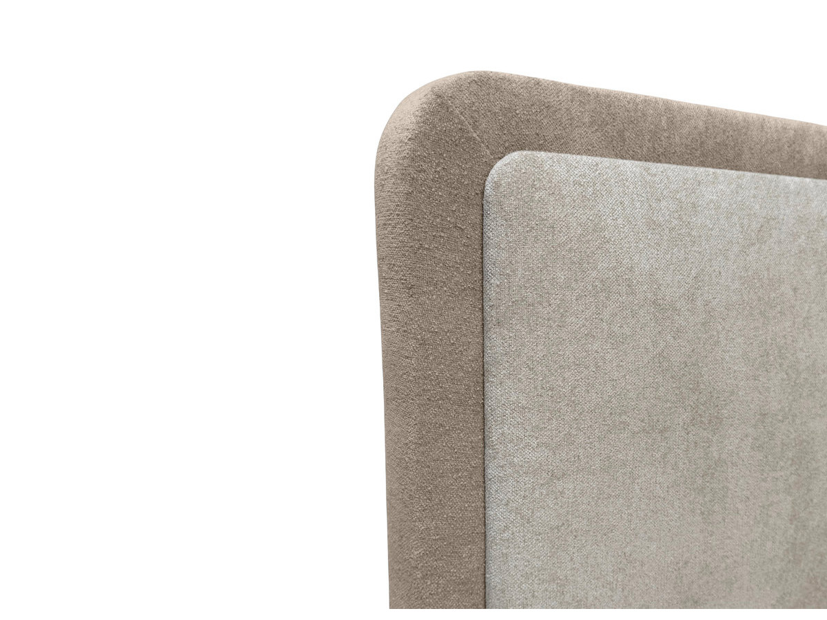 MARA opbergbed in tweekleurige, gestructureerde stof