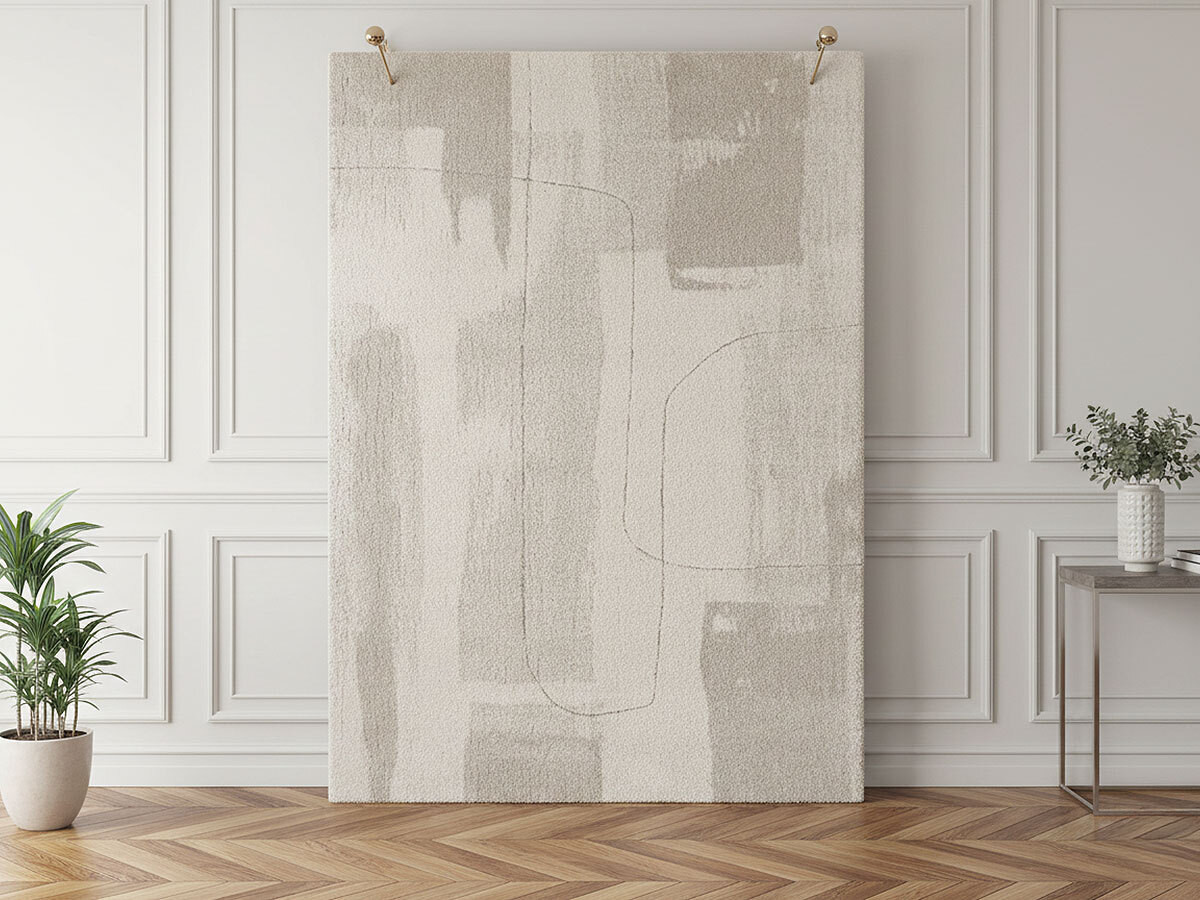 Tapis poil ras EKKO motif abstrait