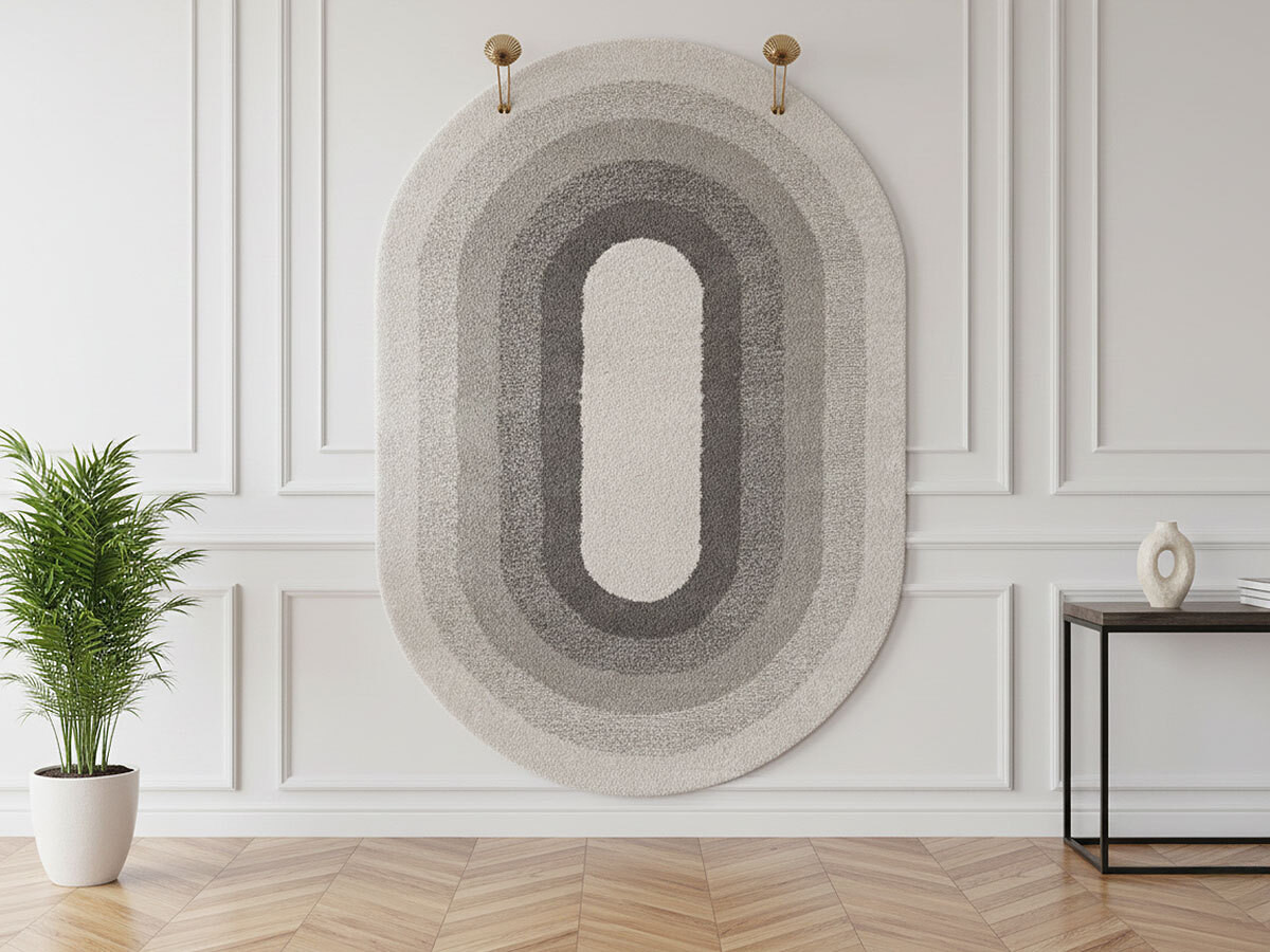 MYRINA laagpolig vloerkleed met abstract patroon