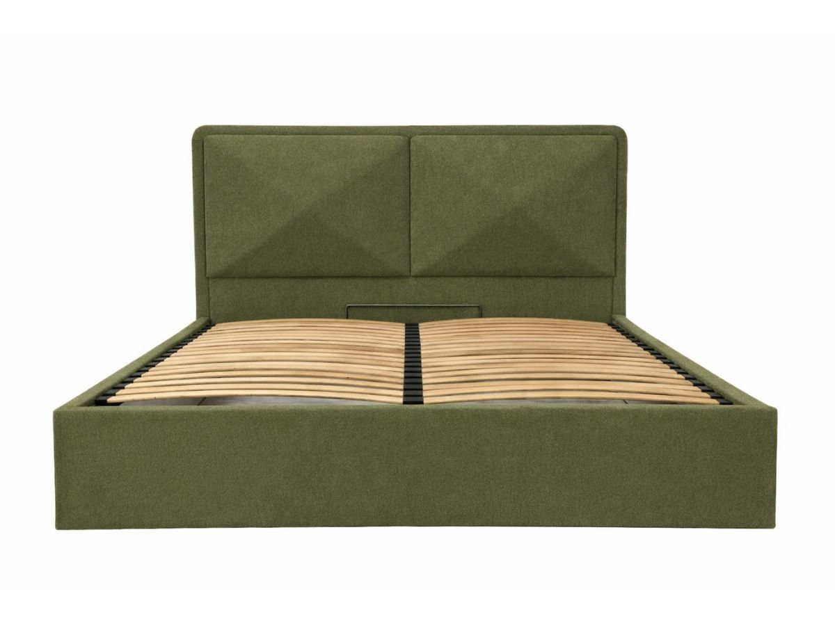 Lit coffre MARA texturé vert — vue 6