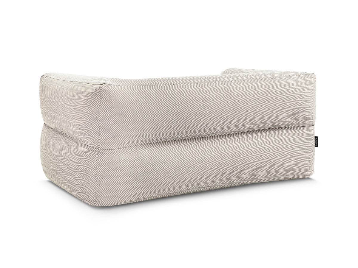 NOUR 2-zits vaste rechte tuinbank met beschermhoes